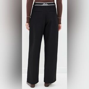 New MALBON GOLF Womens Matilda Trousers Black size 2 Wool Blend Work Golf Casual
